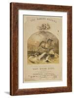 The brig Marine rescuing passengers from the steamer SS Central America after a hurricane, 1857-American School-Framed Giclee Print