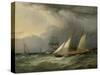 The Brig 'Pearl' and a Schooner of the Royal Yacht Squadron-Charles Gregory-Stretched Canvas