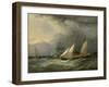 The Brig 'Pearl' and a Schooner of the Royal Yacht Squadron-Charles Gregory-Framed Giclee Print