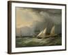 The Brig 'Pearl' and a Schooner of the Royal Yacht Squadron-Charles Gregory-Framed Giclee Print