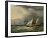 The Brig 'Pearl' and a Schooner of the Royal Yacht Squadron-Charles Gregory-Framed Giclee Print