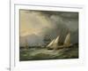 The Brig 'Pearl' and a Schooner of the Royal Yacht Squadron-Charles Gregory-Framed Giclee Print