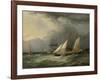 The Brig 'Pearl' and a Schooner of the Royal Yacht Squadron-Charles Gregory-Framed Giclee Print