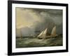 The Brig 'Pearl' and a Schooner of the Royal Yacht Squadron-Charles Gregory-Framed Giclee Print