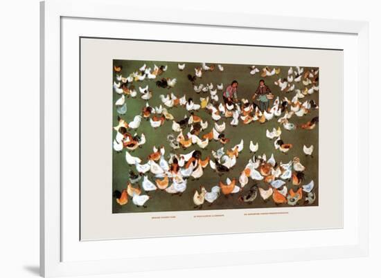 The Brigade's Chicken Farm-Ma Ya-li-Framed Premium Giclee Print