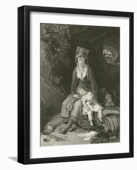 The Brigands Cave-Thomas Uwins-Framed Giclee Print