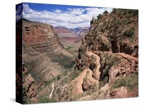 The Bright Angel Trail, Beneath the South Rim, Grand Canyon National Park, Arizona, USA-Ruth Tomlinson-Stretched Canvas