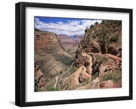 The Bright Angel Trail, Beneath the South Rim, Grand Canyon National Park, Arizona, USA-Ruth Tomlinson-Framed Premium Photographic Print