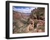 The Bright Angel Trail, Beneath the South Rim, Grand Canyon National Park, Arizona, USA-Ruth Tomlinson-Framed Premium Photographic Print