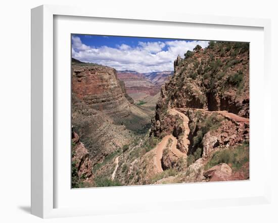 The Bright Angel Trail, Beneath the South Rim, Grand Canyon National Park, Arizona, USA-Ruth Tomlinson-Framed Photographic Print