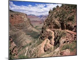 The Bright Angel Trail, Beneath the South Rim, Grand Canyon National Park, Arizona, USA-Ruth Tomlinson-Mounted Photographic Print