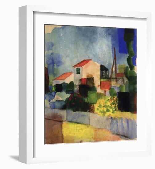 The Bright House-Auguste Macke-Framed Giclee Print