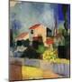 The Bright House-Auguste Macke-Mounted Giclee Print