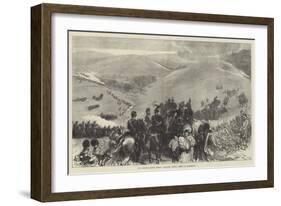 The Brighton Easter Monday Volunteer Review, Action at Woodendean-Charles Robinson-Framed Giclee Print