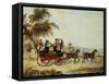 The Brighton - London Coach on the Open Road, 1831-John Frederick Herring I-Framed Stretched Canvas