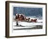 The Brighton Mail on Christmas Day, 1836-Henry Thomas Alken-Framed Giclee Print