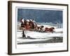 The Brighton Mail on Christmas Day, 1836-Henry Thomas Alken-Framed Giclee Print