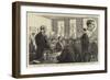 The Brighton Railway Tragedy, Percy Lefroy Mapleton before the Magistrates at Cuckfield-null-Framed Giclee Print