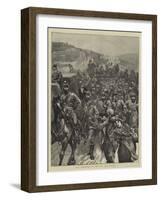 The Brighton Review, On the Downs-null-Framed Giclee Print