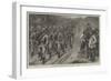 The Brighton Review, the Artists' Corps Marching to Brighton-Frank Dadd-Framed Giclee Print