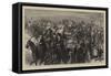 The Brighton Season, the Parade in the Afternoon-Godefroy Durand-Framed Stretched Canvas