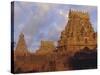 The Brihadeshwara (Brihadishwara) Temple, Built in 1000 AD, at Tanjore, Tamil Nadu, India-David Beatty-Stretched Canvas
