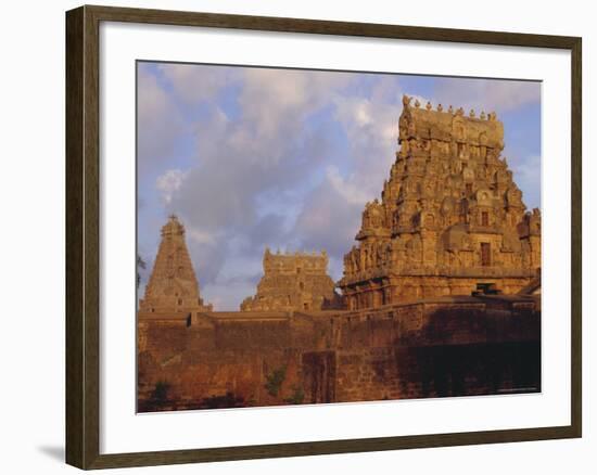 The Brihadeshwara (Brihadishwara) Temple, Built in 1000 AD, at Tanjore, Tamil Nadu, India-David Beatty-Framed Photographic Print