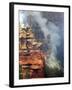 The Brins Fire Burns-null-Framed Photographic Print