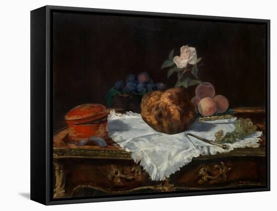 The Brioche, 1870-Edouard Manet-Framed Stretched Canvas