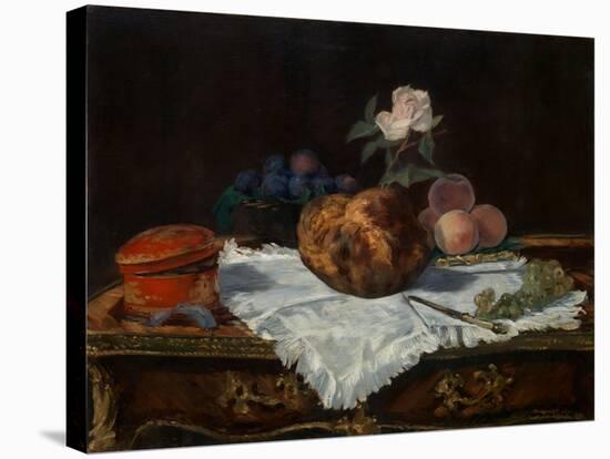 The Brioche, 1870-Edouard Manet-Stretched Canvas