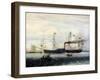 The Britannia Entering Boston Harbour, 1848-Fitz Henry Lane-Framed Giclee Print