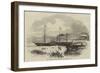 The Britannia Steam-Ship Leaving Boston, US-null-Framed Giclee Print