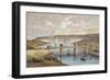 The Britannia Tubular Bridge, Menai Strait, Wales, C1850-null-Framed Giclee Print