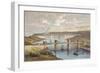 The Britannia Tubular Bridge, Menai Strait, Wales, C1850-null-Framed Giclee Print