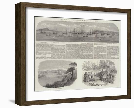 The British and French Fleets in Besika Bay, August, 1853-null-Framed Giclee Print