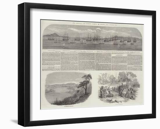 The British and French Fleets in Besika Bay, August, 1853-null-Framed Giclee Print