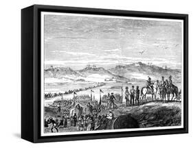 The British Army Crossing the Sutlej River, India, 19th Century-null-Framed Stretched Canvas