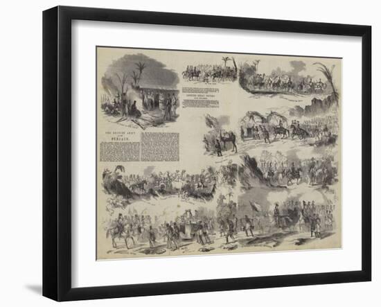 The British Army on the Punjaub-null-Framed Giclee Print