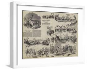 The British Army on the Punjaub-null-Framed Giclee Print