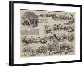 The British Army on the Punjaub-null-Framed Giclee Print