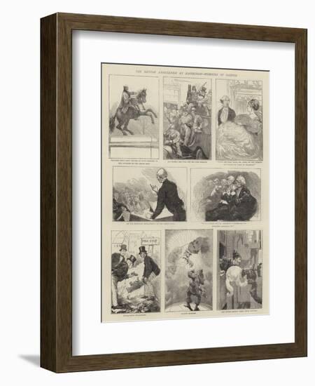 The British Association at Edinburgh, Humours of Science-null-Framed Giclee Print