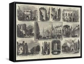 The British Association at Southampton, Sketches of the Town and Neighbourhood-null-Framed Stretched Canvas