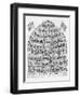 The British Beehive, 1867-George Cruikshank-Framed Giclee Print