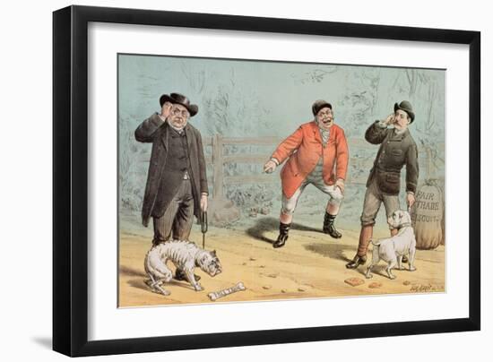 The British Bull Dog Show, from 'St. Stephen's Review Presentation Cartoon', 25 February 1888-Tom Merry-Framed Giclee Print