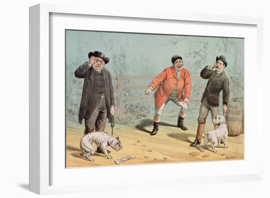 The British Bull Dog Show, from 'St. Stephen's Review Presentation Cartoon', 25 February 1888-Tom Merry-Framed Giclee Print