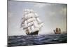The British Clipper Cutty Sark Sailing Off Coast of China-null-Mounted Giclee Print