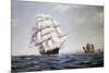 The British Clipper Cutty Sark Sailing Off Coast of China-null-Mounted Giclee Print