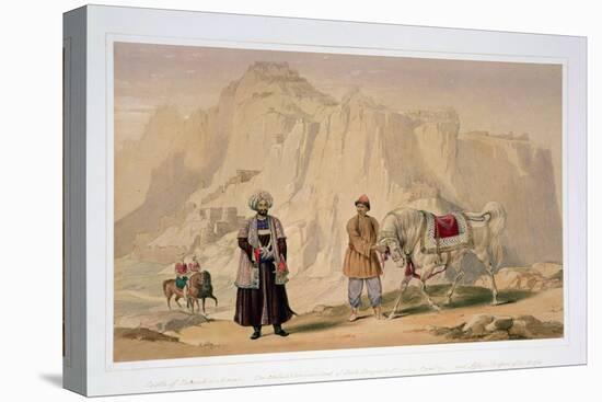 The British Commandant of Shah Shoojan's 2nd Jannah Cavalry and Affhan Troopers of the Corps-Louis Hague-Stretched Canvas