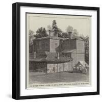 The British Consul's House at Seoul, Corea, Now Being Guarded by Bluejackets-null-Framed Giclee Print