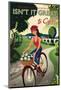 The British Countryside, Isn't It Great to Cycle!-Michael Crampton-Mounted Art Print